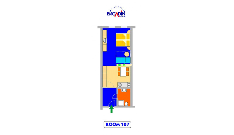 Apartmány ENGADIN Boží Dar - Apartmán pro 3 osoby